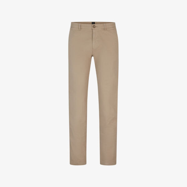

Брюки-Чиносы Slim-Fit прямого кроя из эластичного хлопка Boss, бежевый