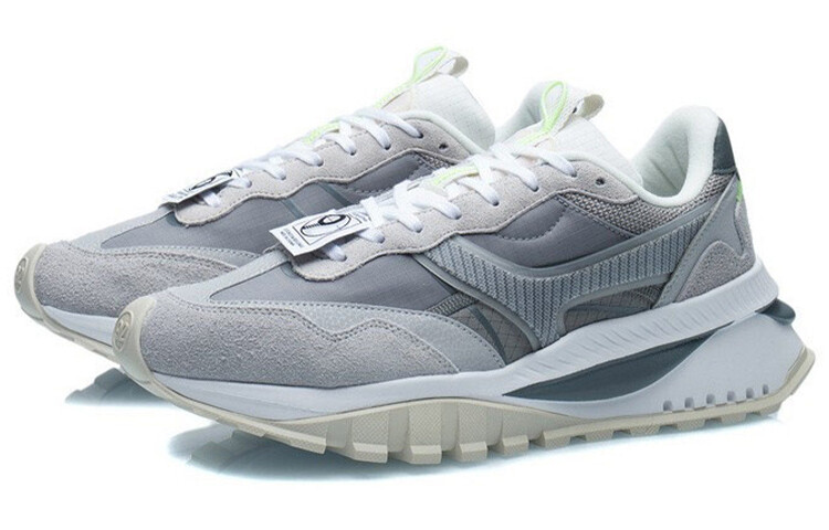 Кроссовки Li Ning Lining Fangyuan Evo, серый/светло-серый — фото 3