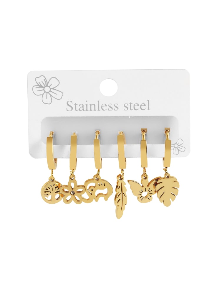 

Adeliás Женский кулон из нержавеющей стали в золотом исполнении