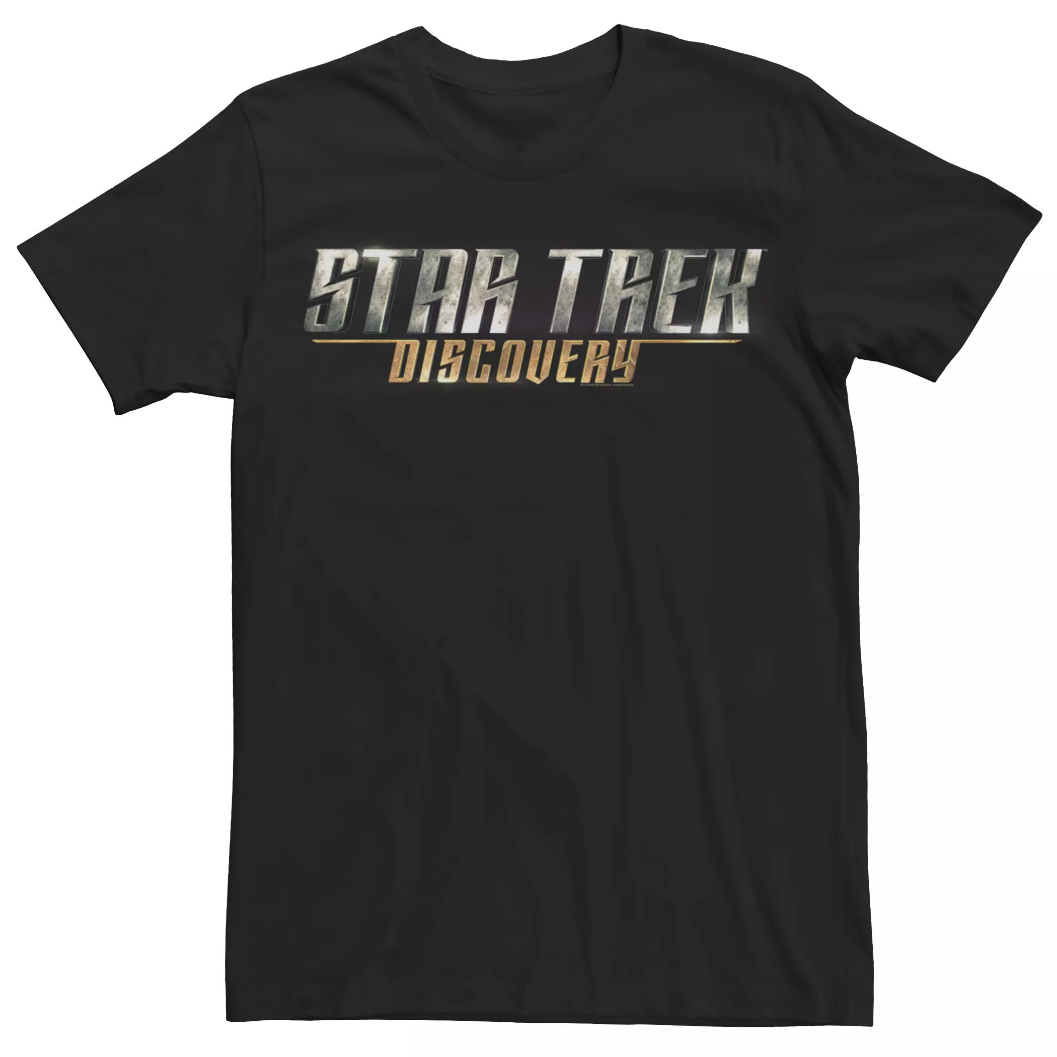 

Мужская футболка с блестящим логотипом Star Trek Discovery Licensed Character