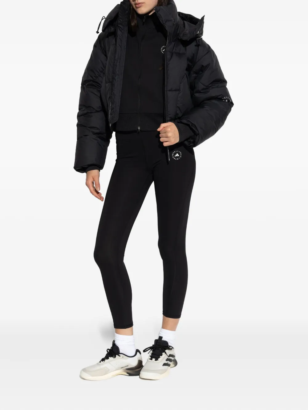 Толстовка на молнии с логотипом adidas by Stella McCartney, черный — фото 2