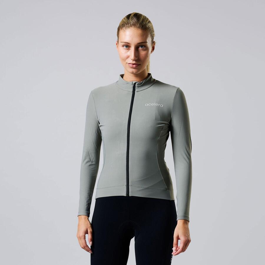 

ACELERA Теплая женская велосипедная рубашка с длинными рукавами, одежда для велоспорта, велоджерси