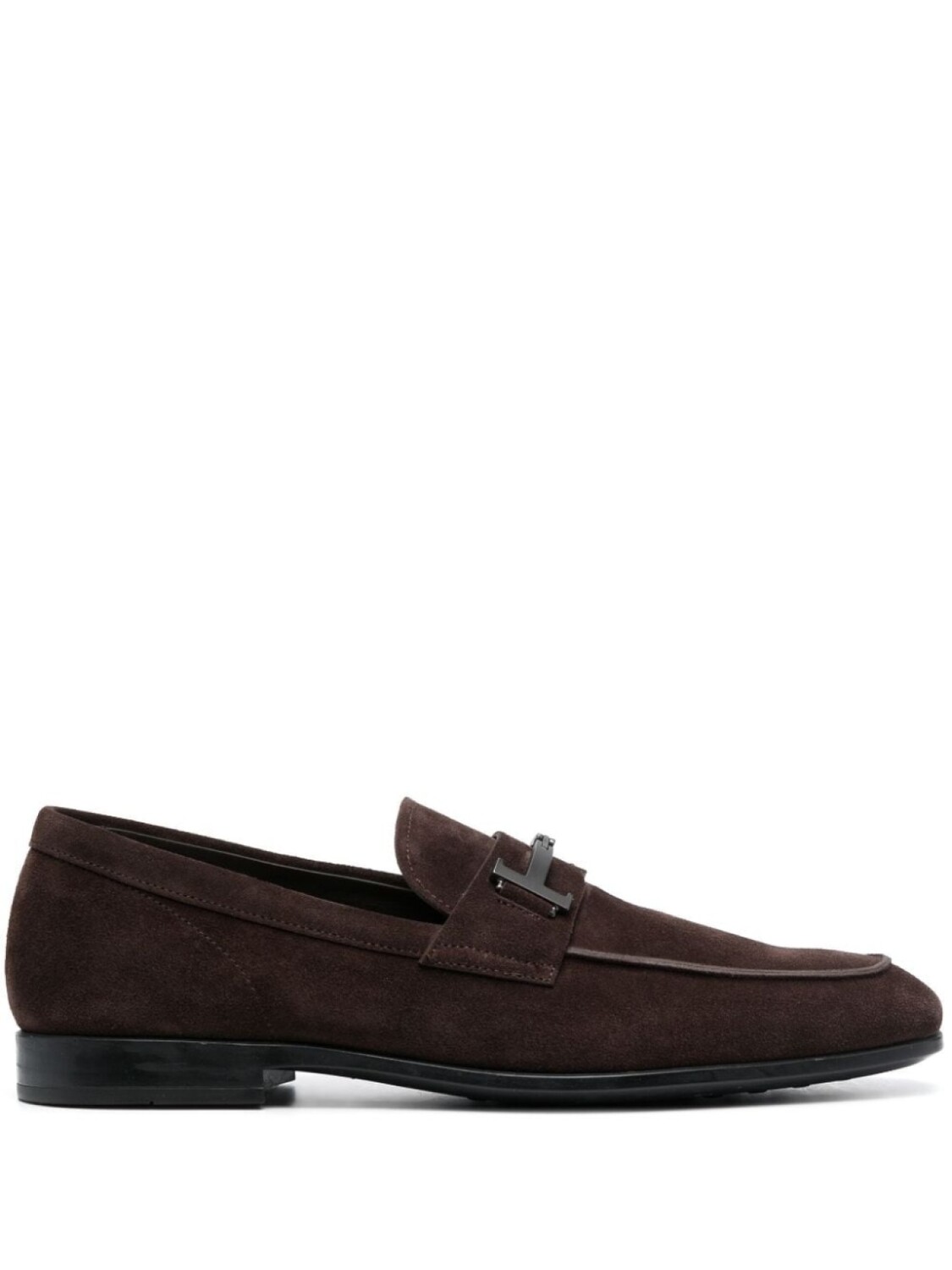 

Tod's лоферы с пряжкой Double T, коричневый