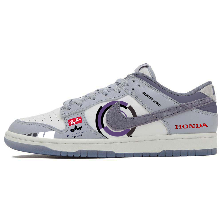 

Кроссовки Nike Dunk Skateboarding Shoes Men Low-top Grey/white, серый