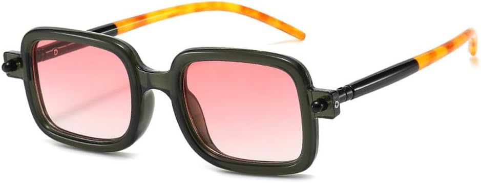 

Модные солнцезащитные очки для женщин, защита от УФ-излучения UV400, винтажные очки с заклепками, мужские панк-очки, прозрачные солнцезащитные очки с градиентом HVTVTLA, Grey Pink