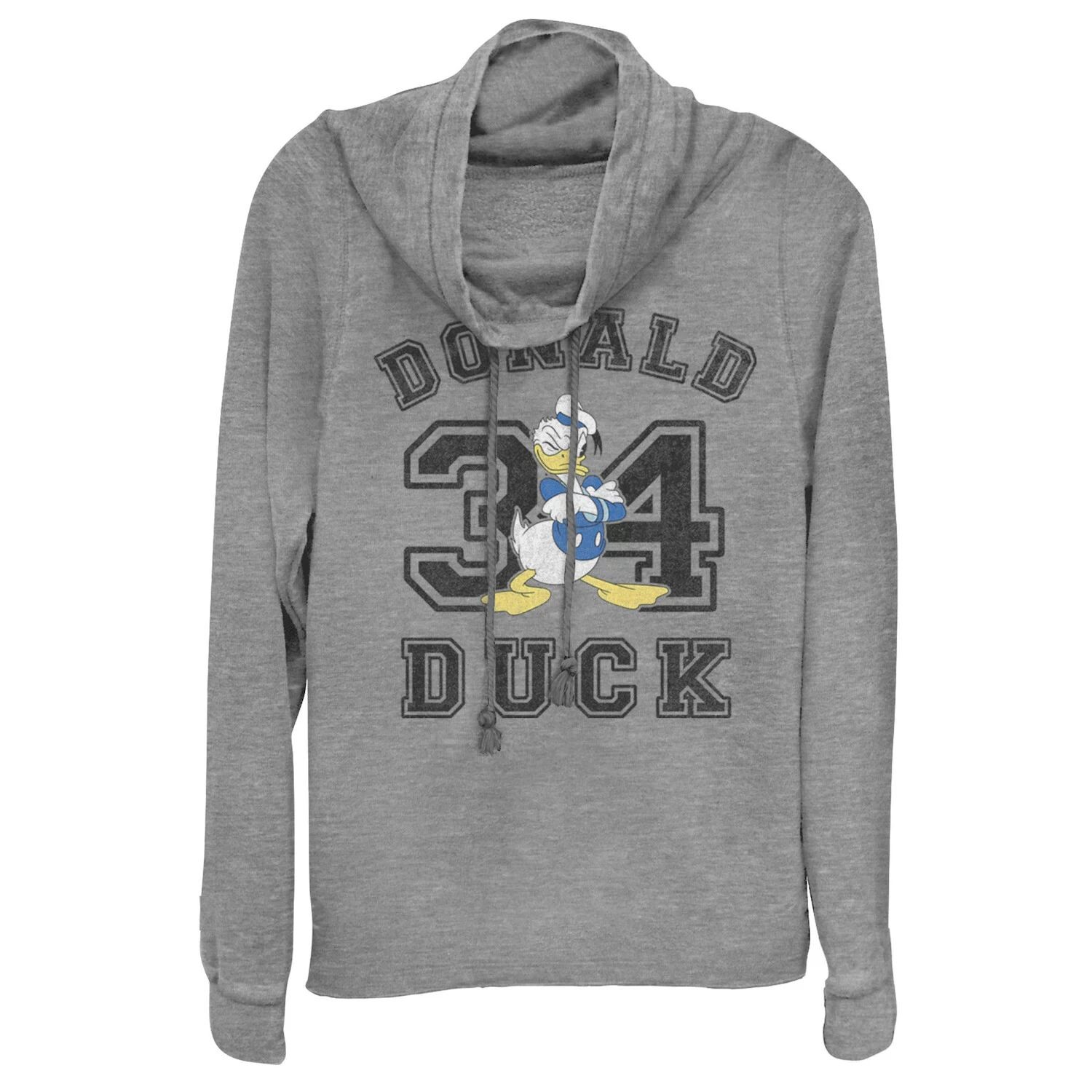

Футболка Disney's Donald Duck Juniors с текстом № 34 и рисунком на воротнике-хомуте Licensed Character