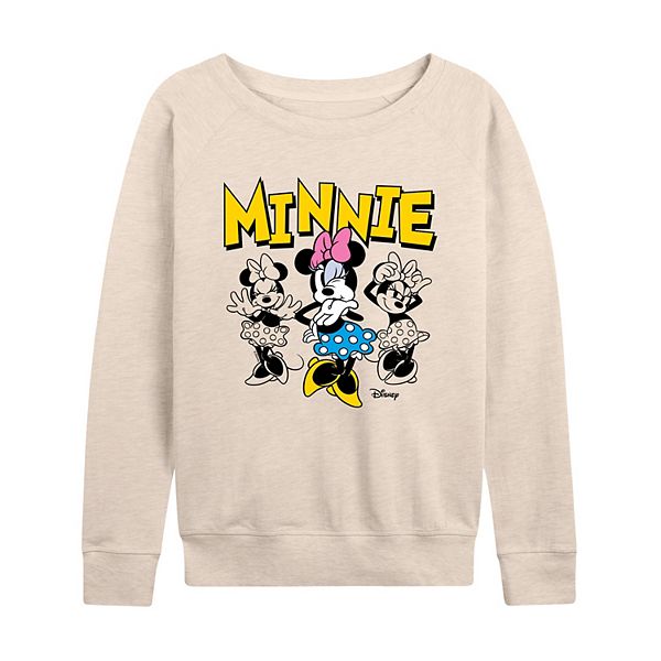

Женская футболка с длинным рукавом Minnie Mouse Poses French Terry Disney