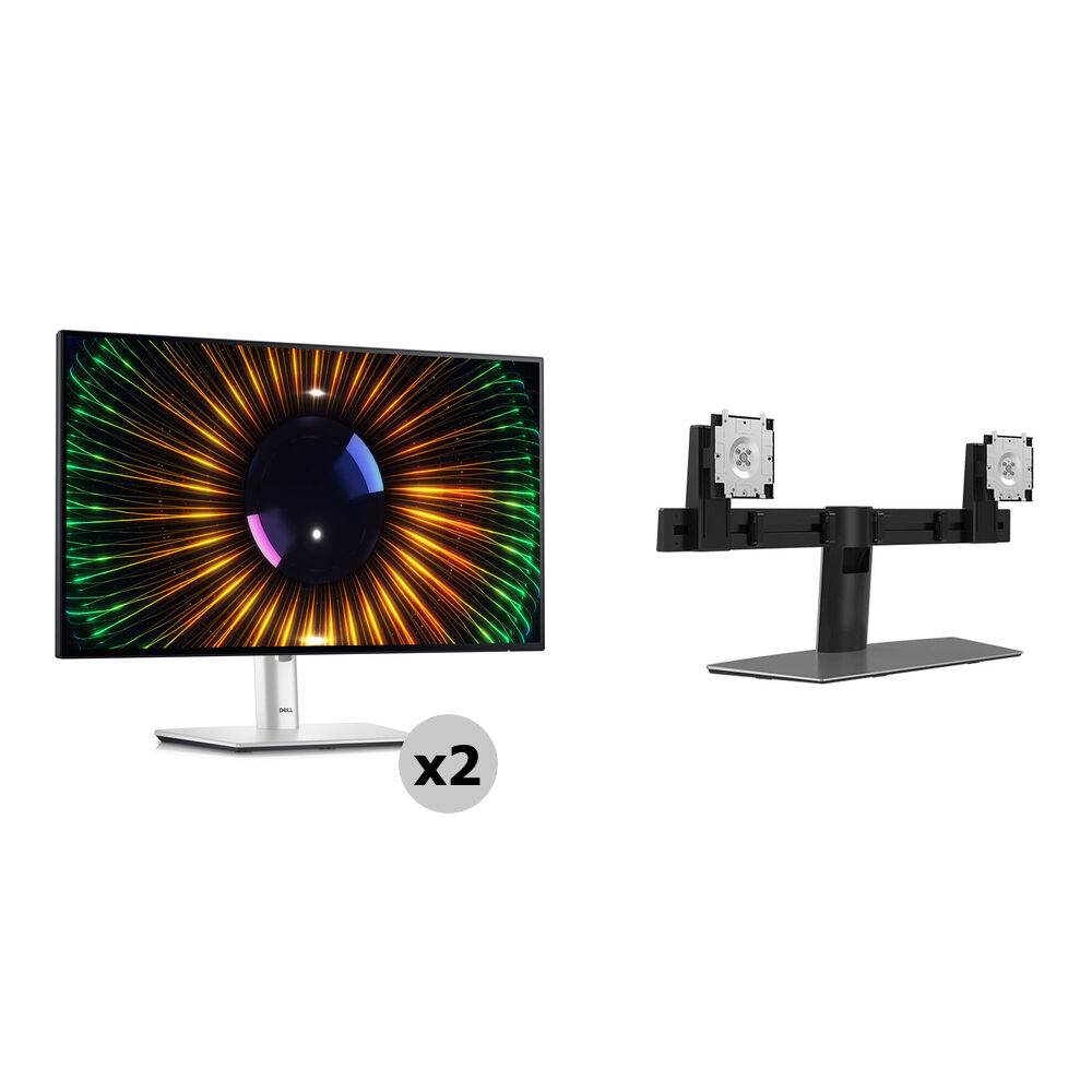 

Комплект мониторов Dell Dual Dell UltraSharp 23,8 дюйма 120 Гц и подставки