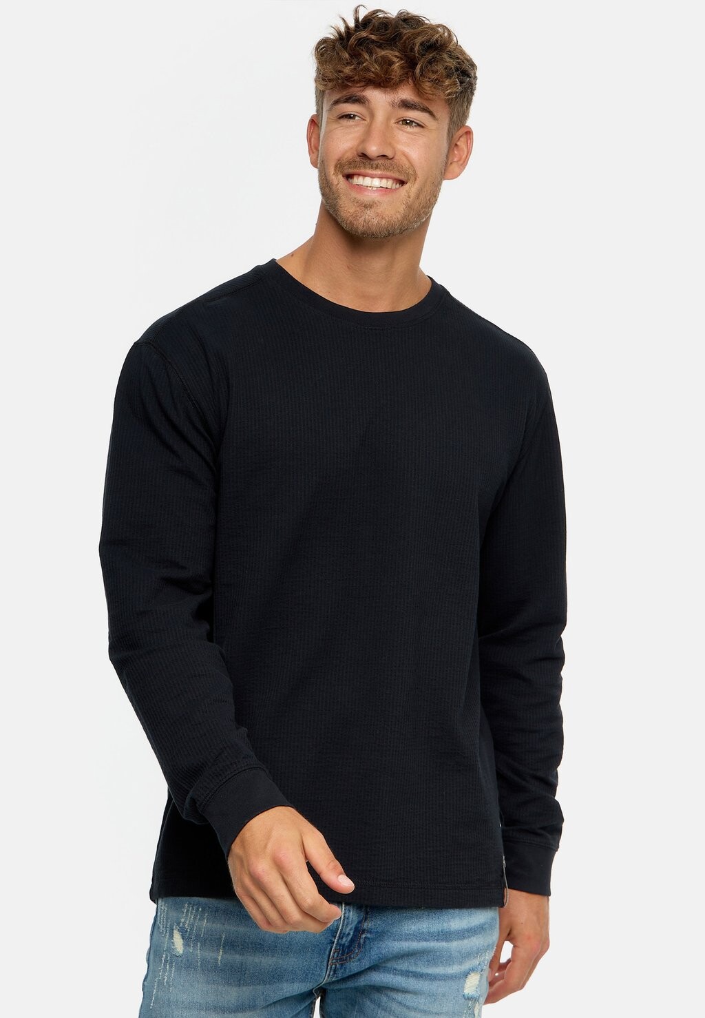 

Рубашка с длинным рукавом ALLO INDICODE JEANS, цвет black