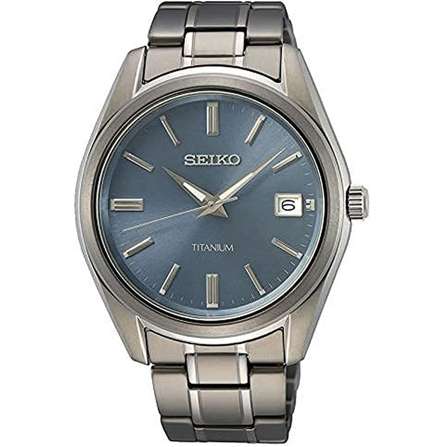 

Мужские классические часы Seiko с синим циферблатом