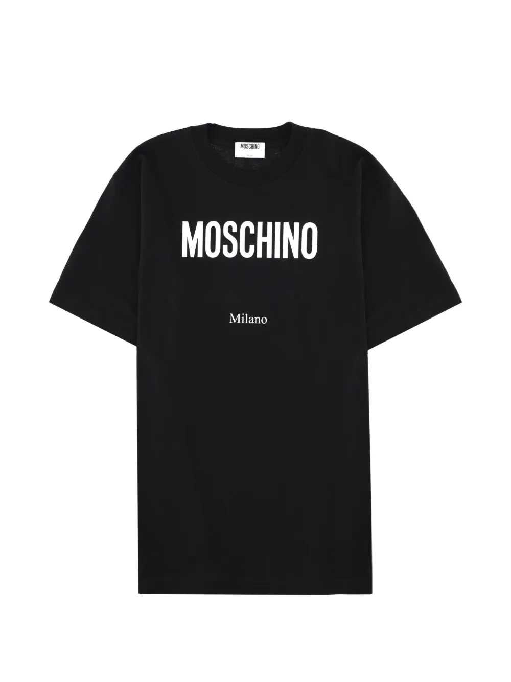 

Футболка с принтом логотипа Moschino, черный