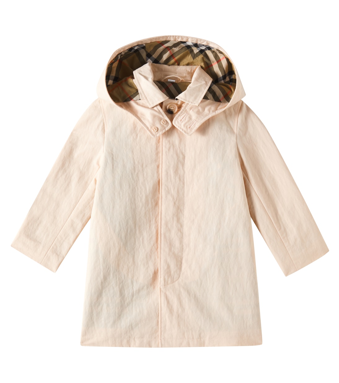 

Пальто с капюшоном Hadley Burberry Kids, Pale Cameo