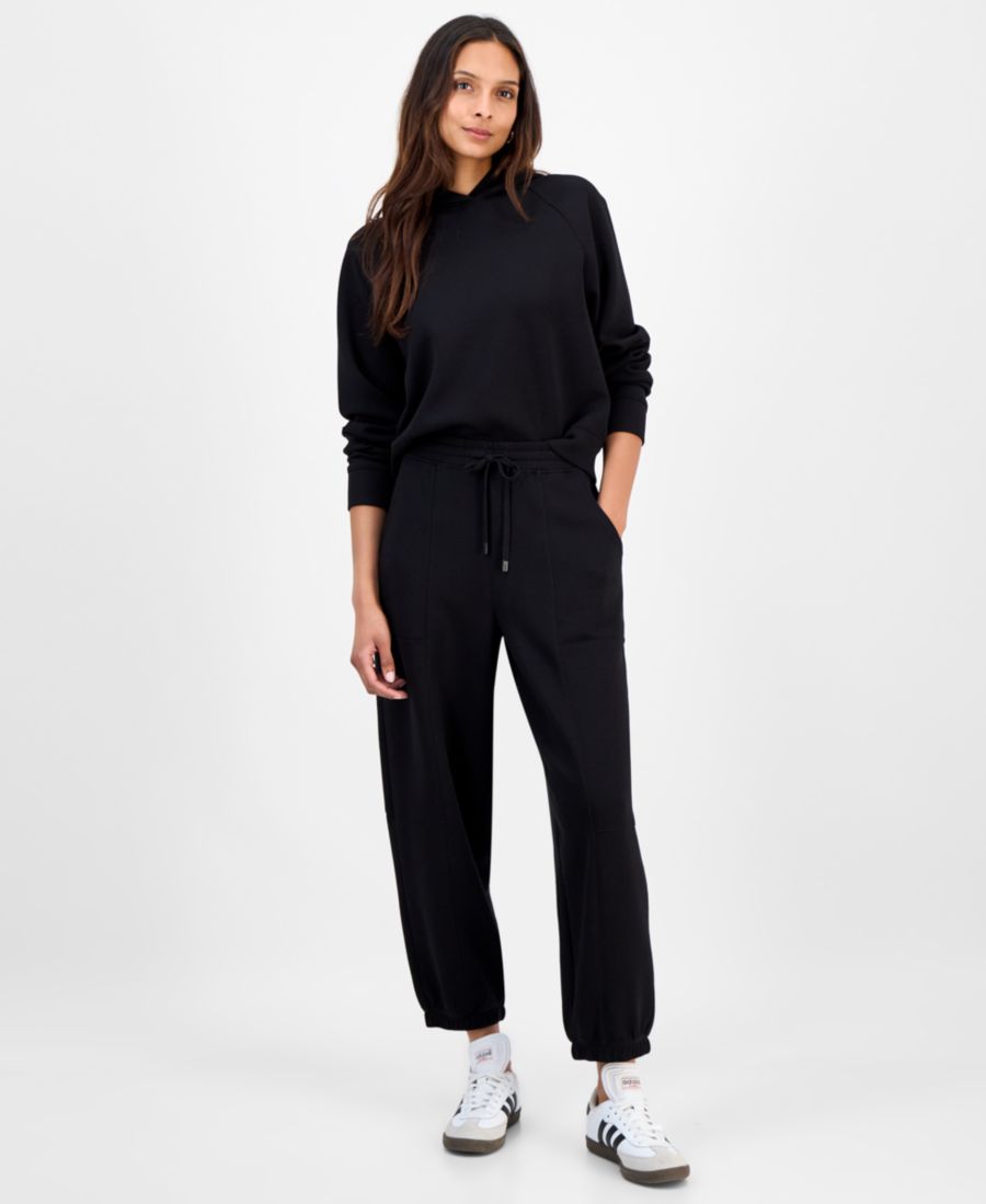 

Уютные женские спортивные брюки из трикотажа в крапинку And Now This, Black