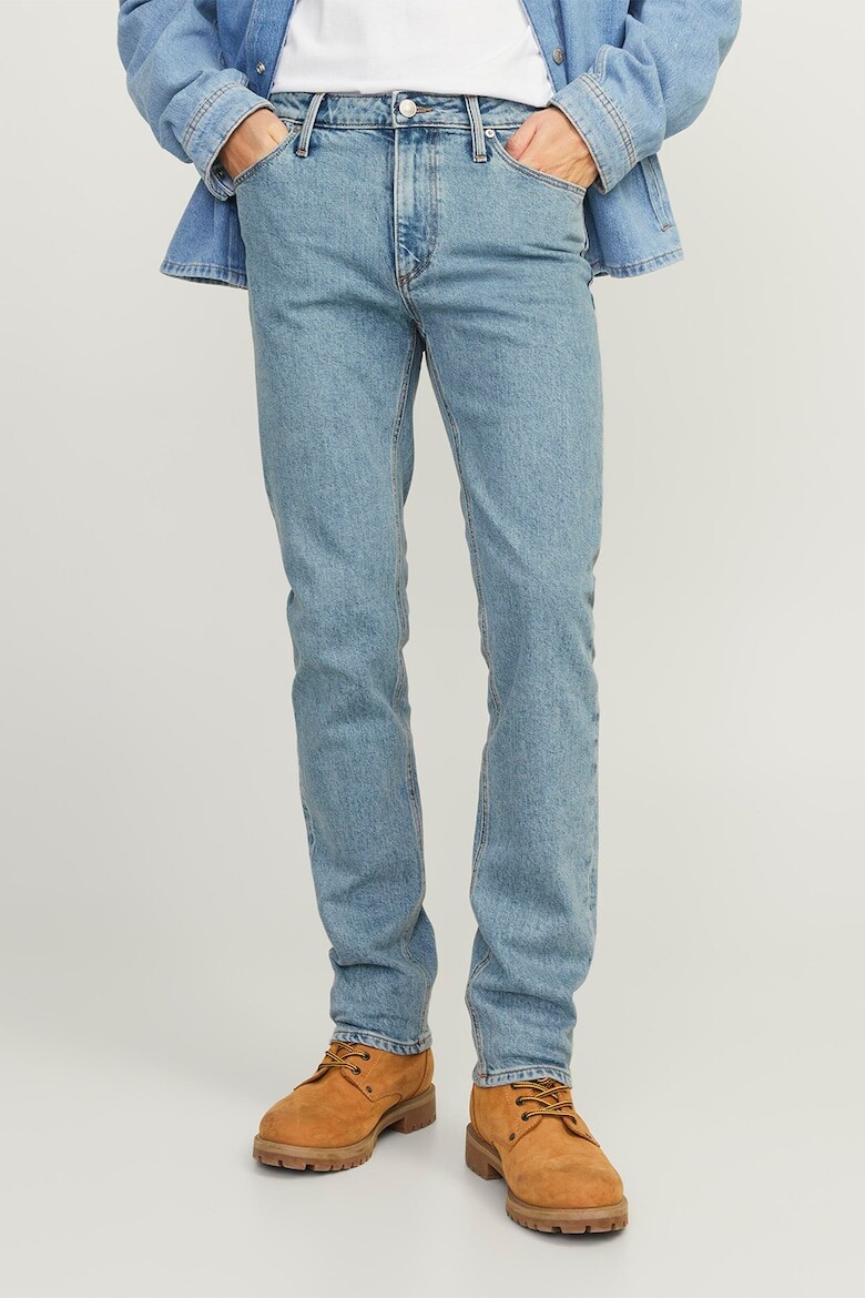 

Джинсы с хлопком, лиоцеллом и эффектом потертости Jack & Jones, синий