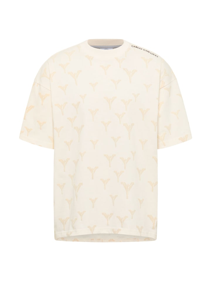 

Carlo Colucci Футболка с изображением белого фазана, Белый, Carlo Colucci Футболка с изображением белого фазана