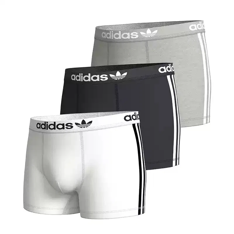 Боксеры 3 шт. Adidas Originals белый/темно-синий/светло-серый
