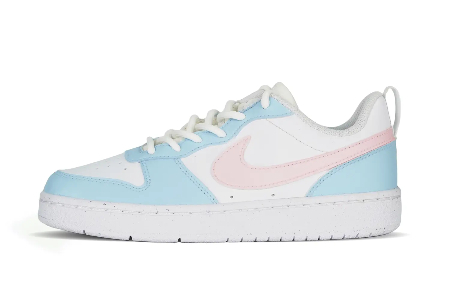 

Кроссовки Nike Court Borough Skateboarding Shoes Women's Low-top Pink/blue/white, розовый