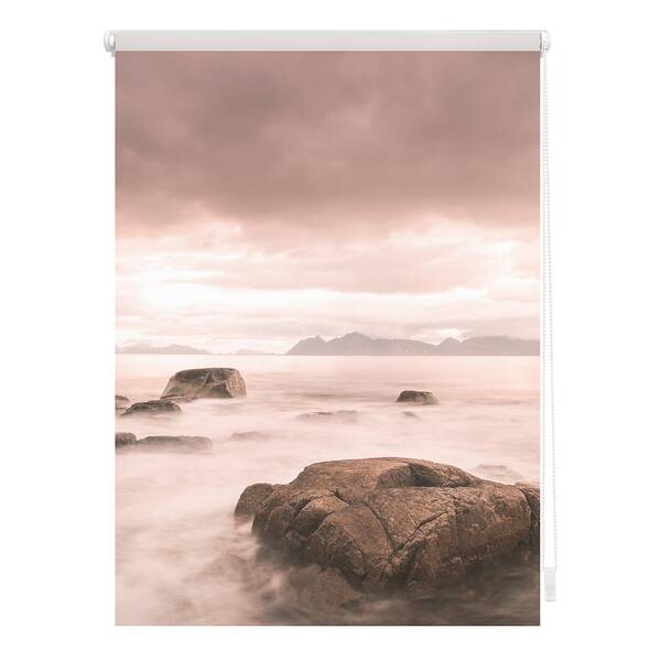 

Затемняющие рулонные шторы Lichtblick Stone, 60x150x6 см цвет grau/rot