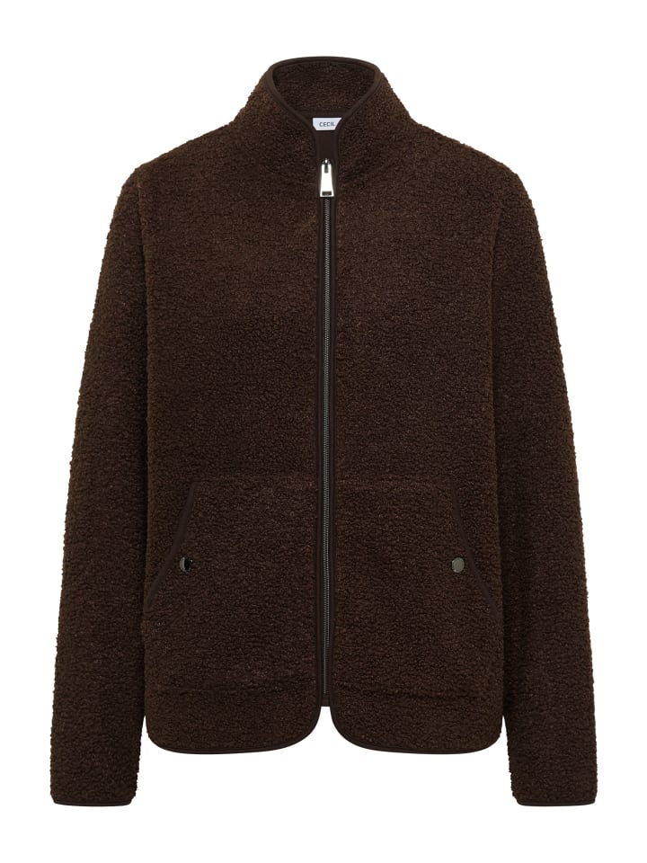 

Cecil Куртка-футболка TOS Teddy цвета «маккиато-коричневый»