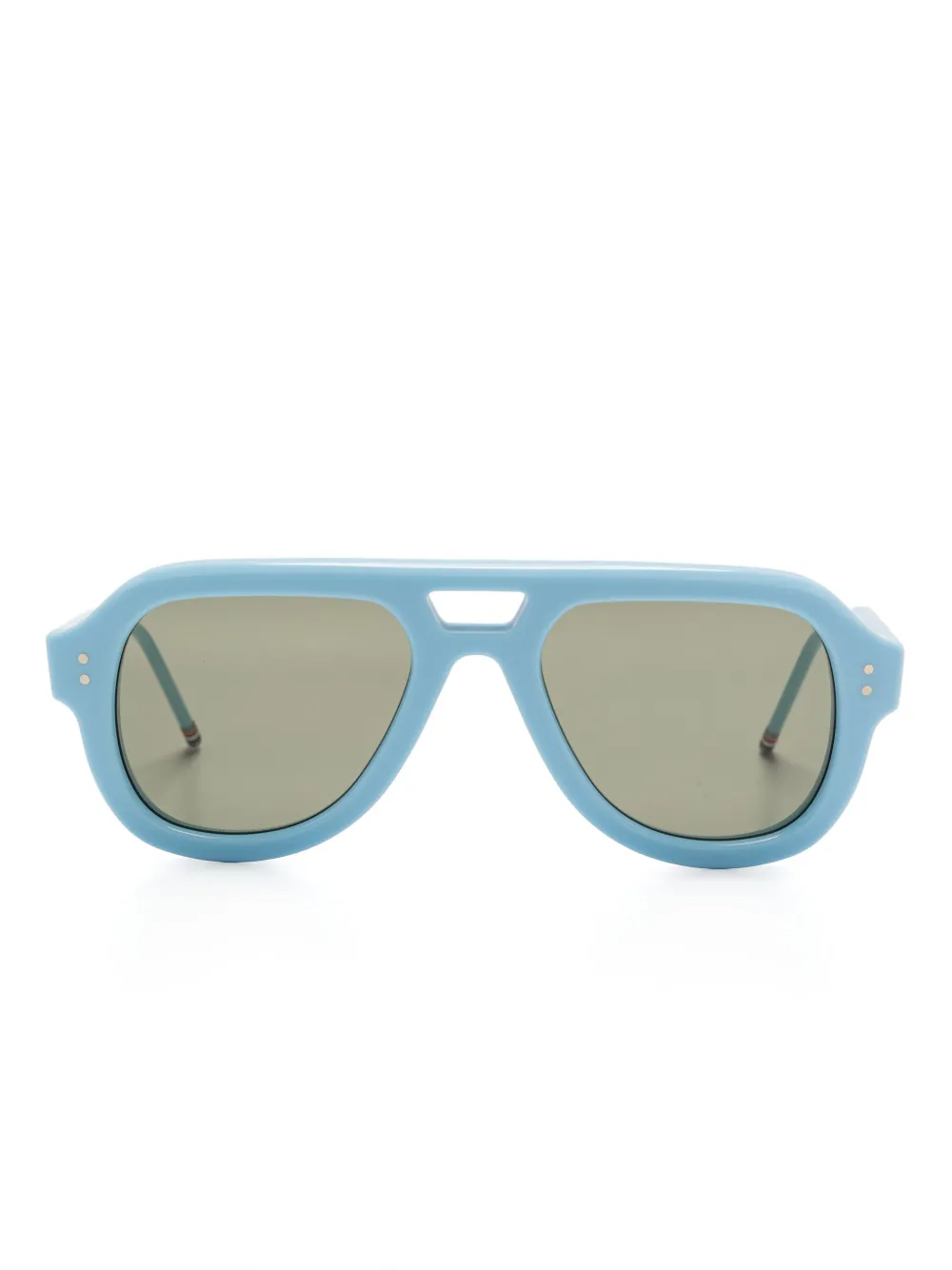 

Солнцезащитные очки-пилоты Thom Browne Eyewear, синий