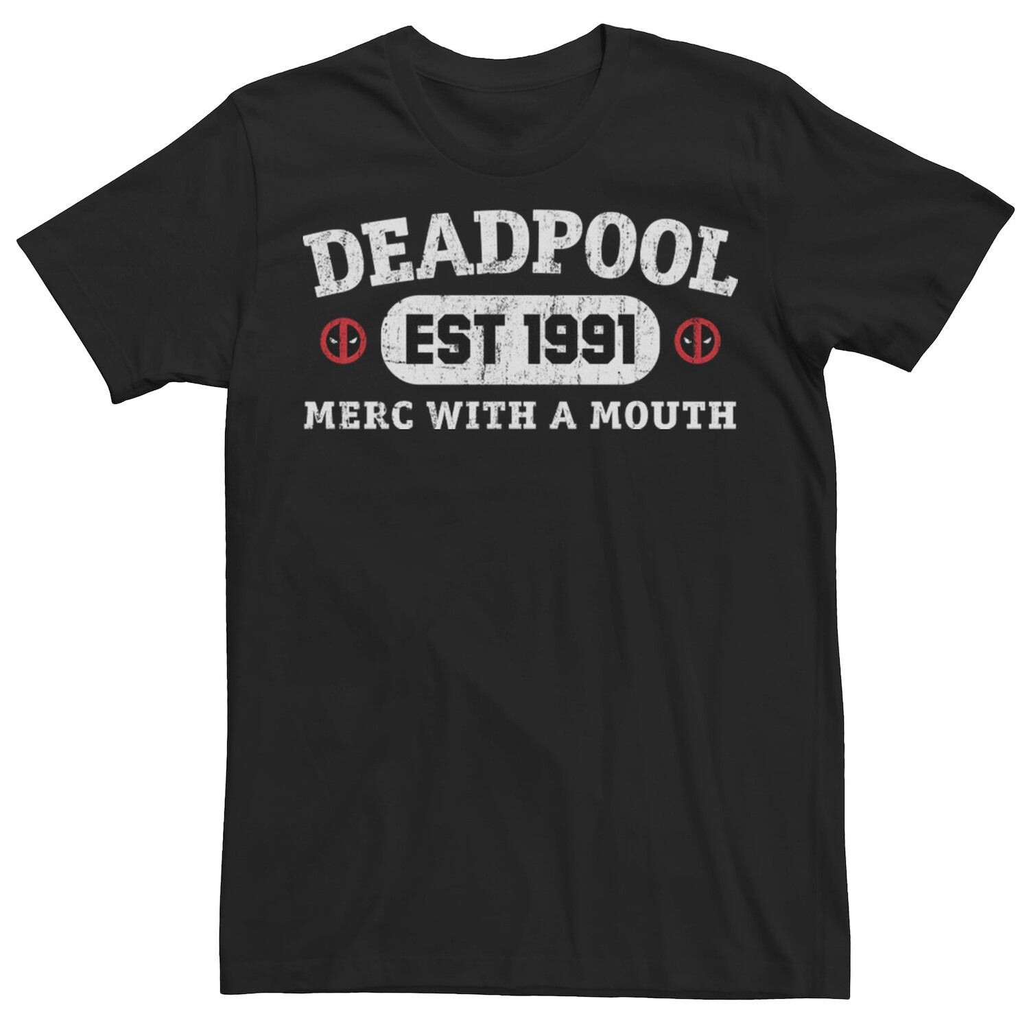 

Мужская футболка Marvel Deadpool 30th Merc With A Mouth Est 1991 Licensed Character