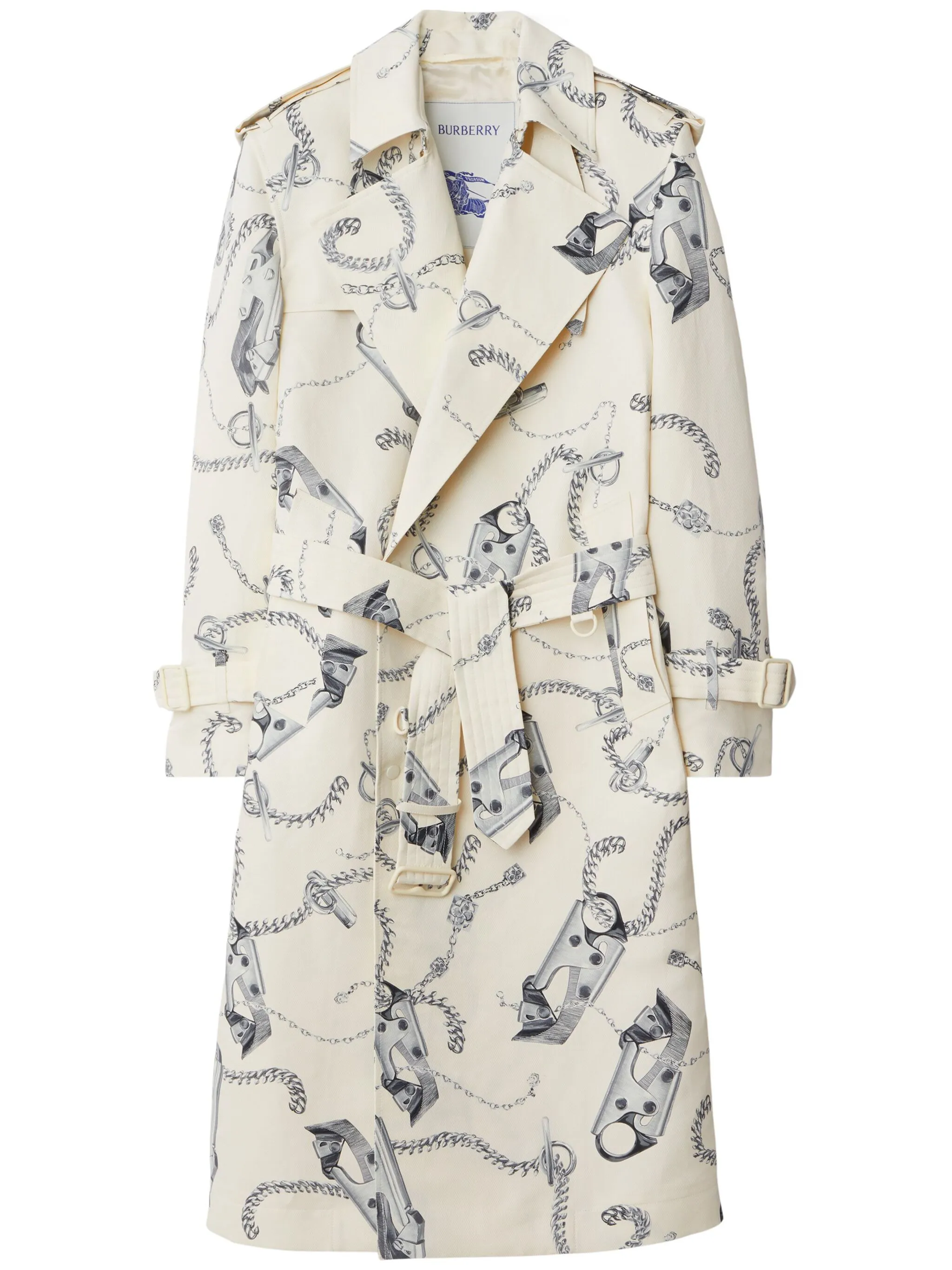 

Тренч Knight Hardware Burberry, белый