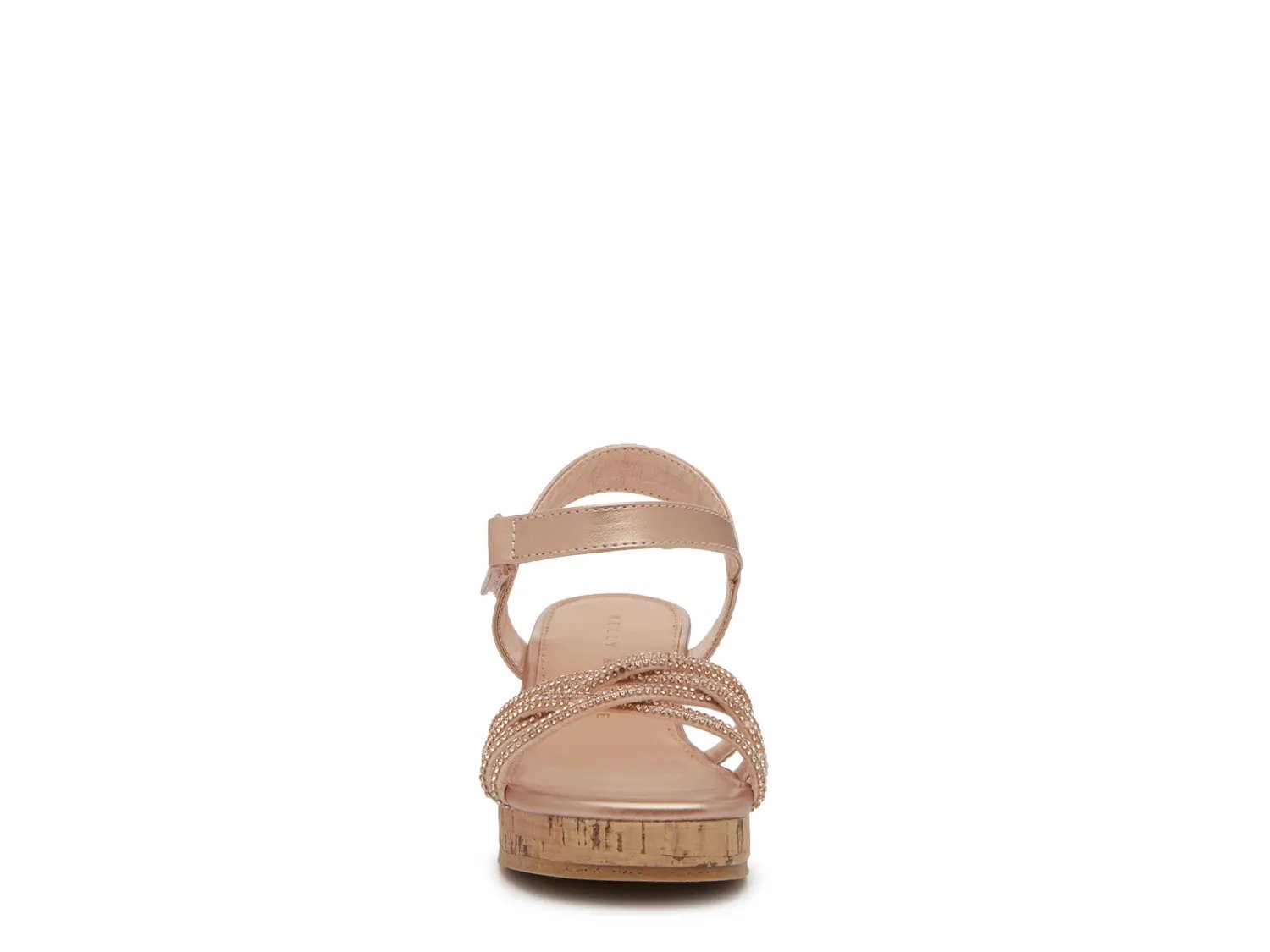 Сандалии Kelly & Katie Gemma Wedge Sandal - Kids', Rose Gold Metallic — фото 2