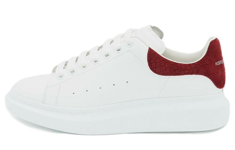 

Кроссовки Alexander McQueen Oversized Burgundy Croc Suede
