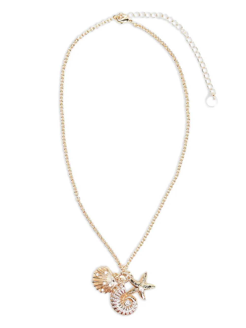 

Колье с подвесками Self-Portrait, золотой