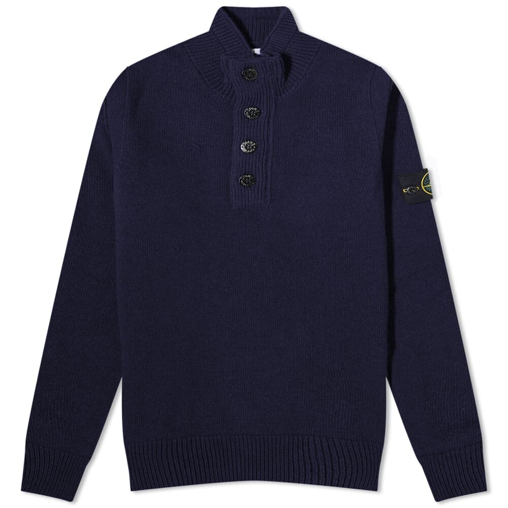 

Stone Island Воротник-стойка на пуговицах Шея Вязаный