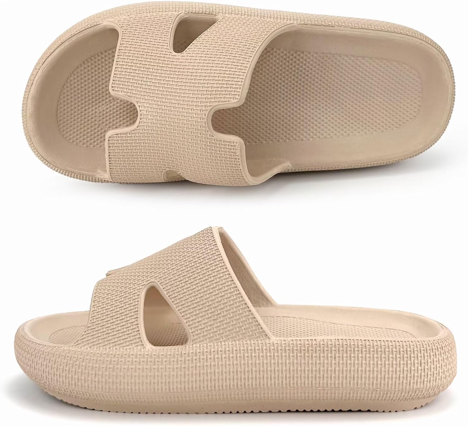 

Сандалии Cloud Slides для женщин и мужчин, с мягкой подушкой для восстановления формы, домашние тапочки для душа из пены с эффектом памяти, нескользящие, удобные, быстросохнущие Haifago, хаки