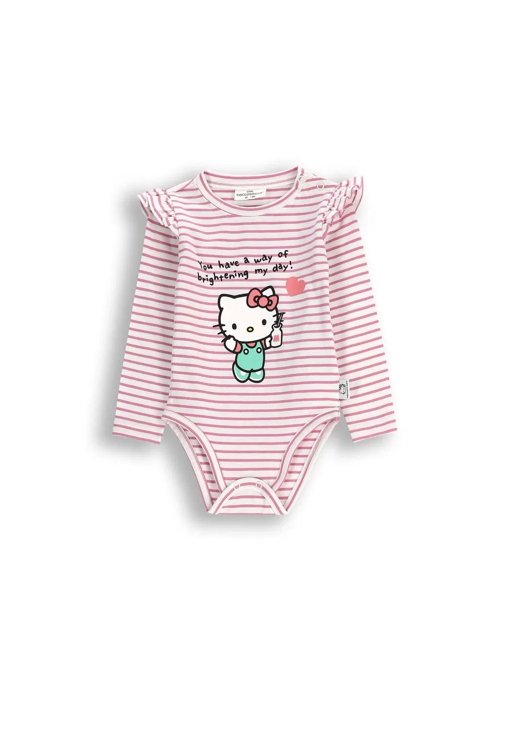 Боди с длинным рукавом, принт Hello Kitty, Coccodrillo, разноцветный