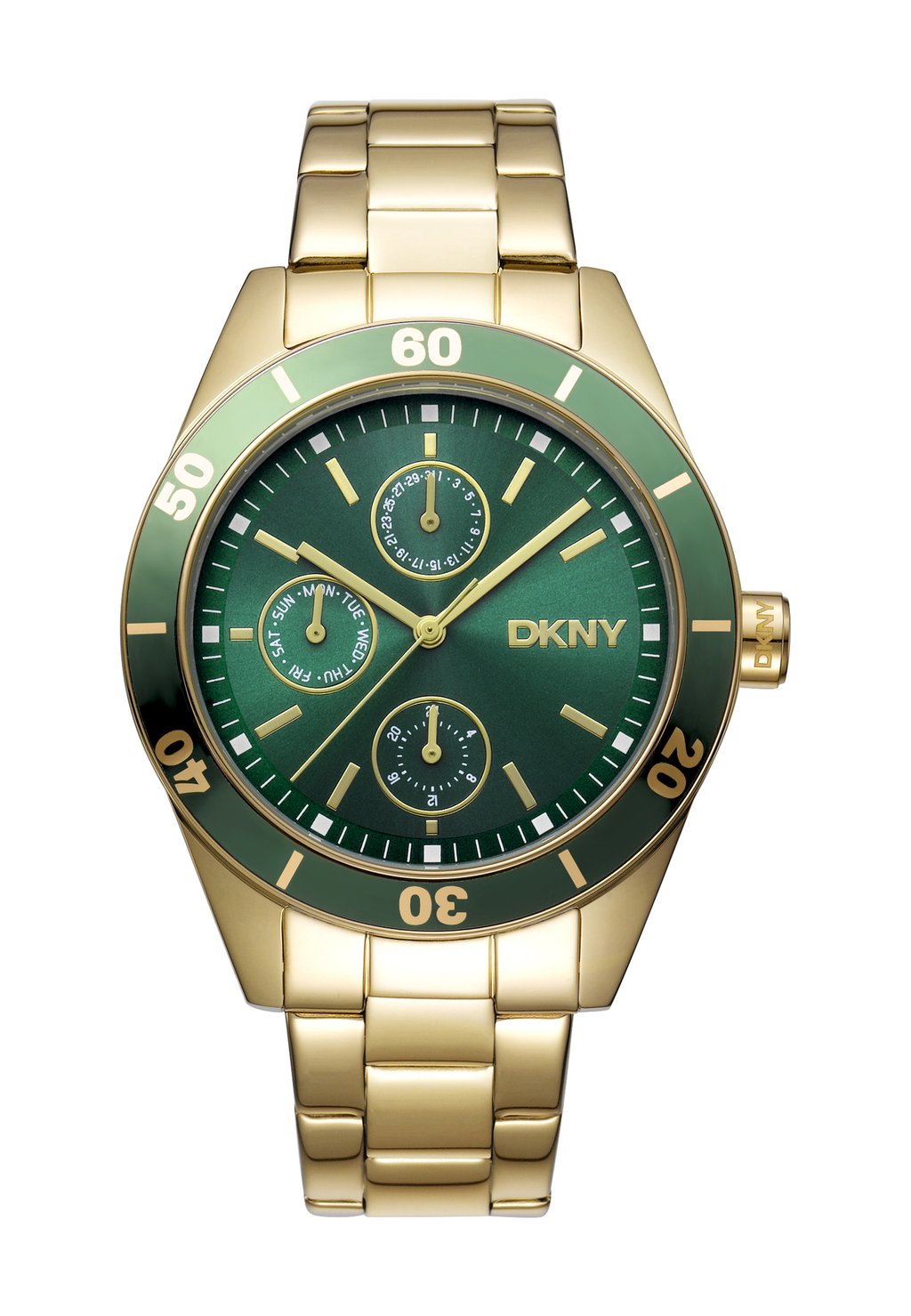 

Часы с хронографом DKNY, темно-зеленый
