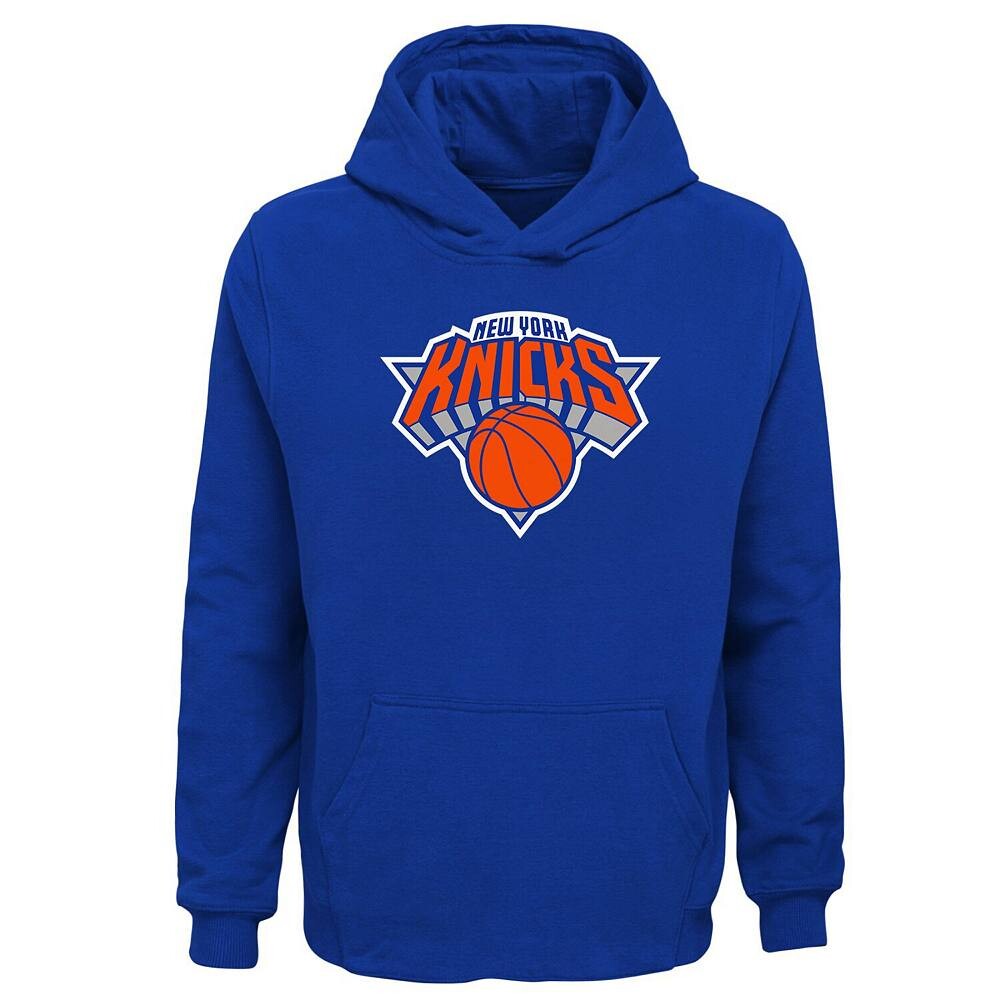 Молодежный пуловер с капюшоном с логотипом New York Knicks Primary Outerstuff, цвет Kni Blue