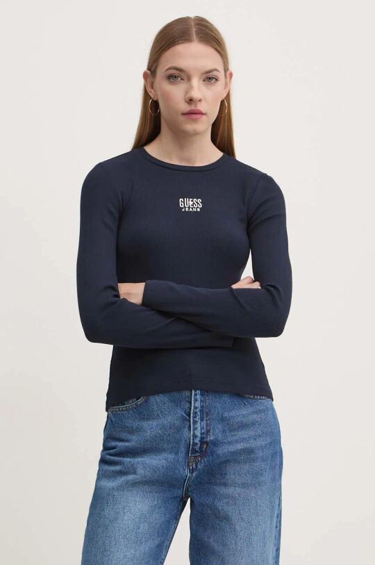 

Лонгслив Guess Jeans, темно-синий
