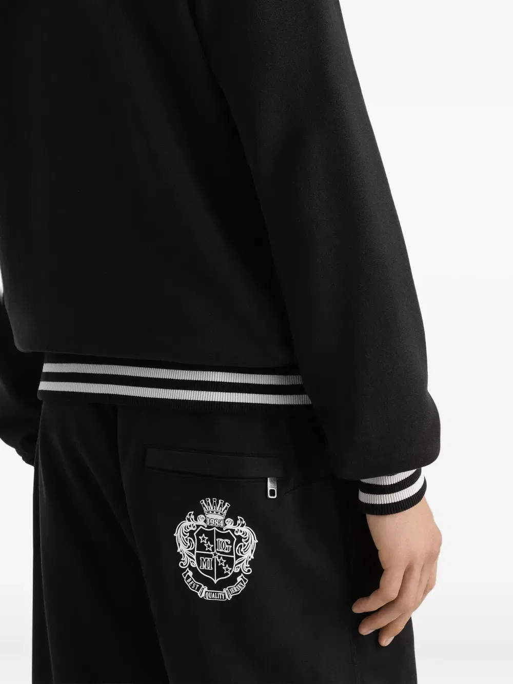 Худи с графическим принтом Dolce & Gabbana, черный — фото 4