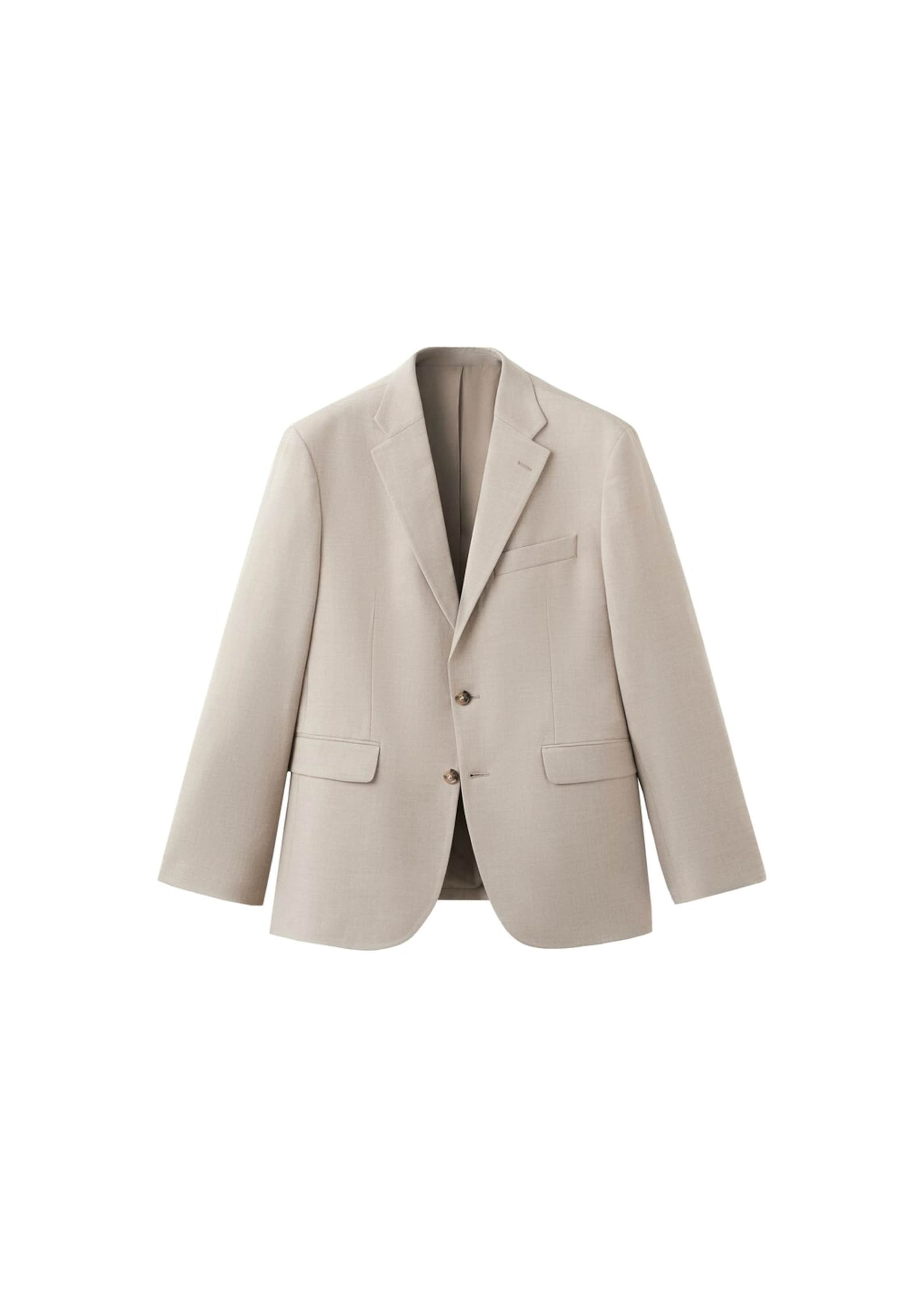 

MANGO MAN Пиджак классического кроя в бежевом цвете