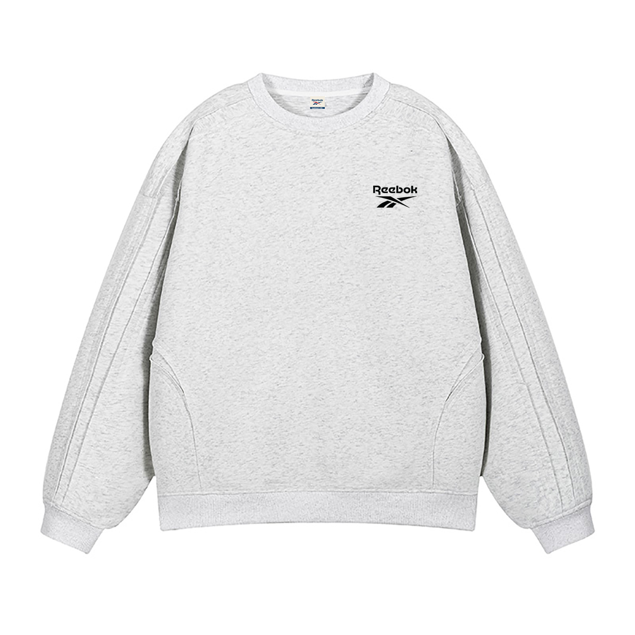 

Свитшоты Unisex Crew Neck Moderate Regular Reebok, светло heather серый
