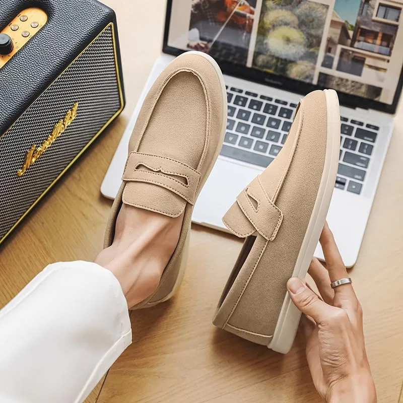 Мужские лоферы, повседневные, без бренда, Beige HoaloX — фото 4