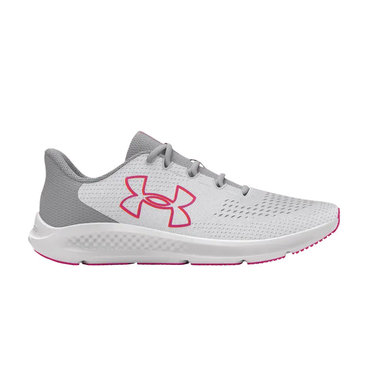 

Кроссовки Under Armour Wmns Charged Pursuit 3 Big Logo - Steel Pink, серый