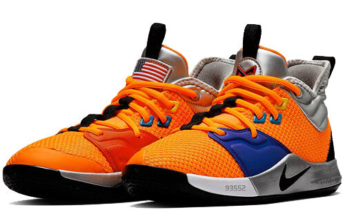 Кроссовки nasa x pg3 Nike, оранжевый — фото 3