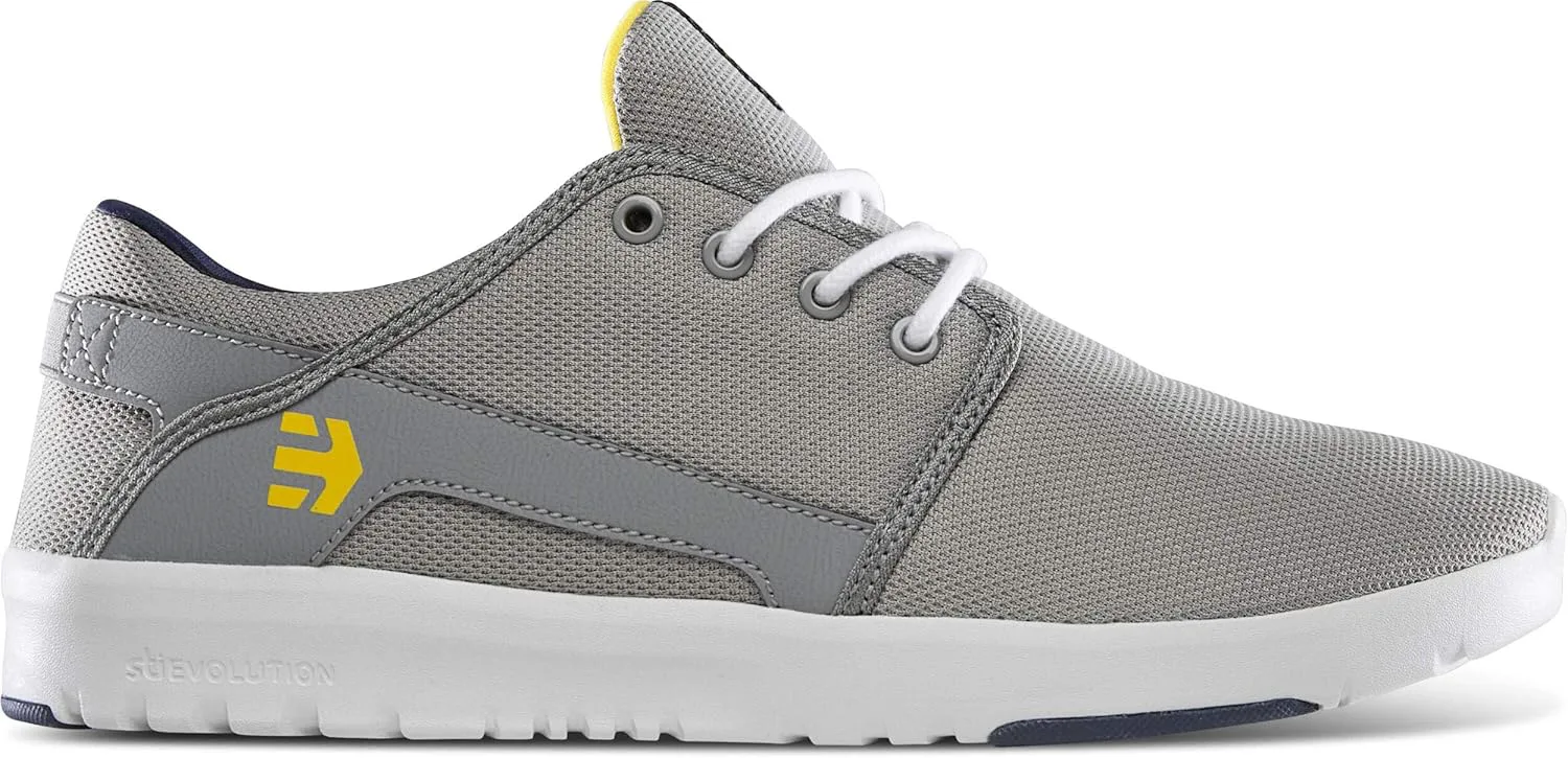 Кроссовки Etnies Scout, серый/темно-синий/желтый — фото 4