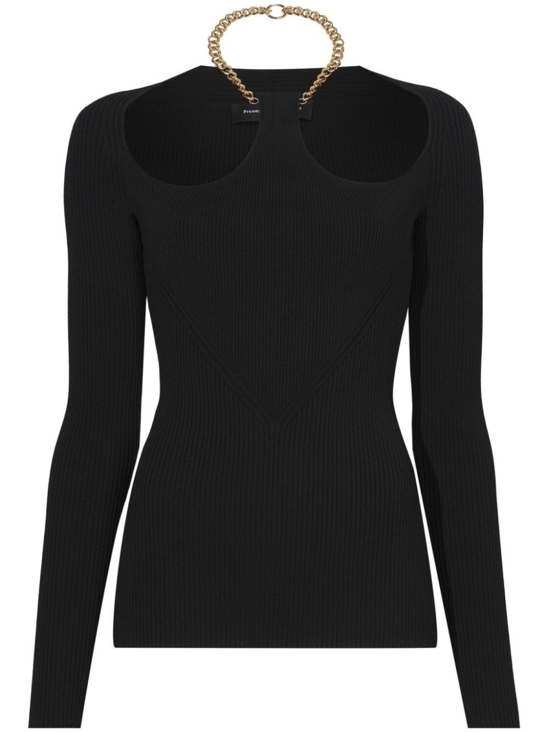 

Proenza Schouler chain-detail ribbed-knit jumper, черный