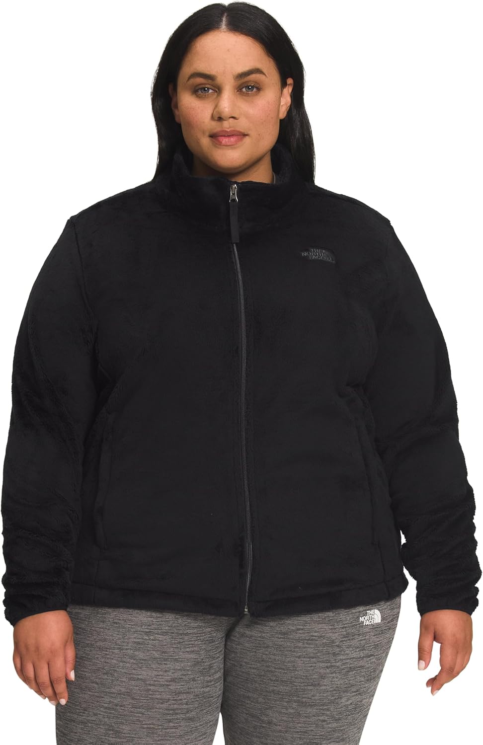 

THE NORTH FACE Женская флисовая куртка Osito с молнией | Мягкий флис с вышитым логотипом, Tnf Black-npf