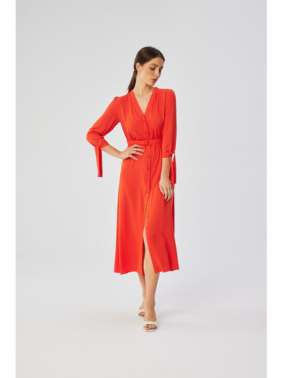 

Коктейльное платье удобного кроя Stylove, красный