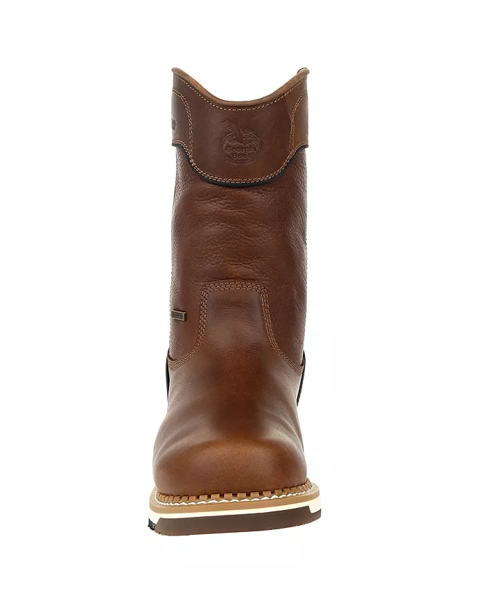Мужские рабочие ботинки AMP LT Wedge Waterproof без шнуровки Georgia Boot, коричневый — фото 3