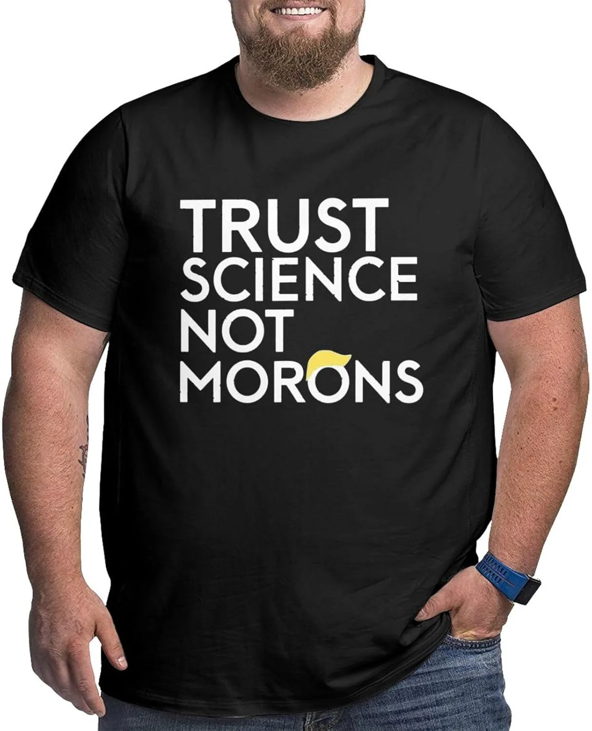 

Футболка мужская Trust Science Not Morons, летняя, с коротким рукавом