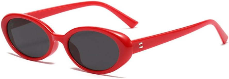 

Популярные модные маленькие овальные солнцезащитные очки для женщин в стиле ретро-панк с защитой от УФ-излучения UV400, винтажные круглые солнцезащитные очки для мужчин MTZJH, Red Grey