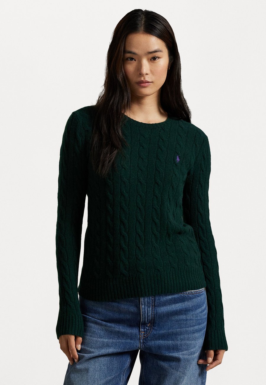 

Джемпер Polo Ralph Lauren CABLE WOOL CASHMERE CREWNECK JUMPER, College Green/Dark Green