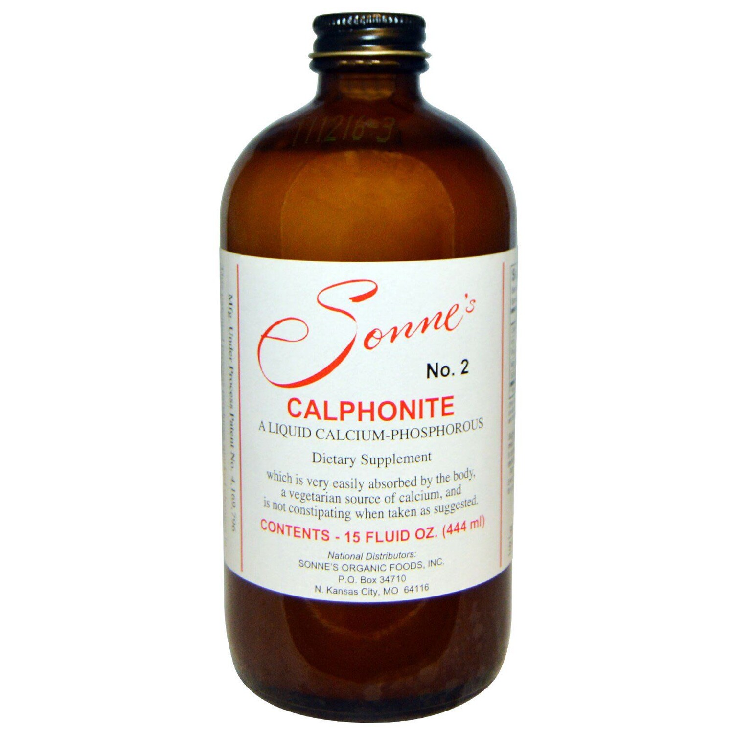 

Sonne's Organic Foods No.2 Calphonite жидкий кальций и фосфор 15 жидких унций (444 мл)